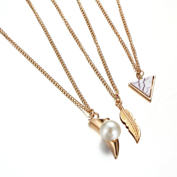 NEW Boho Triple Layer Necklace - Picture 2 of 7